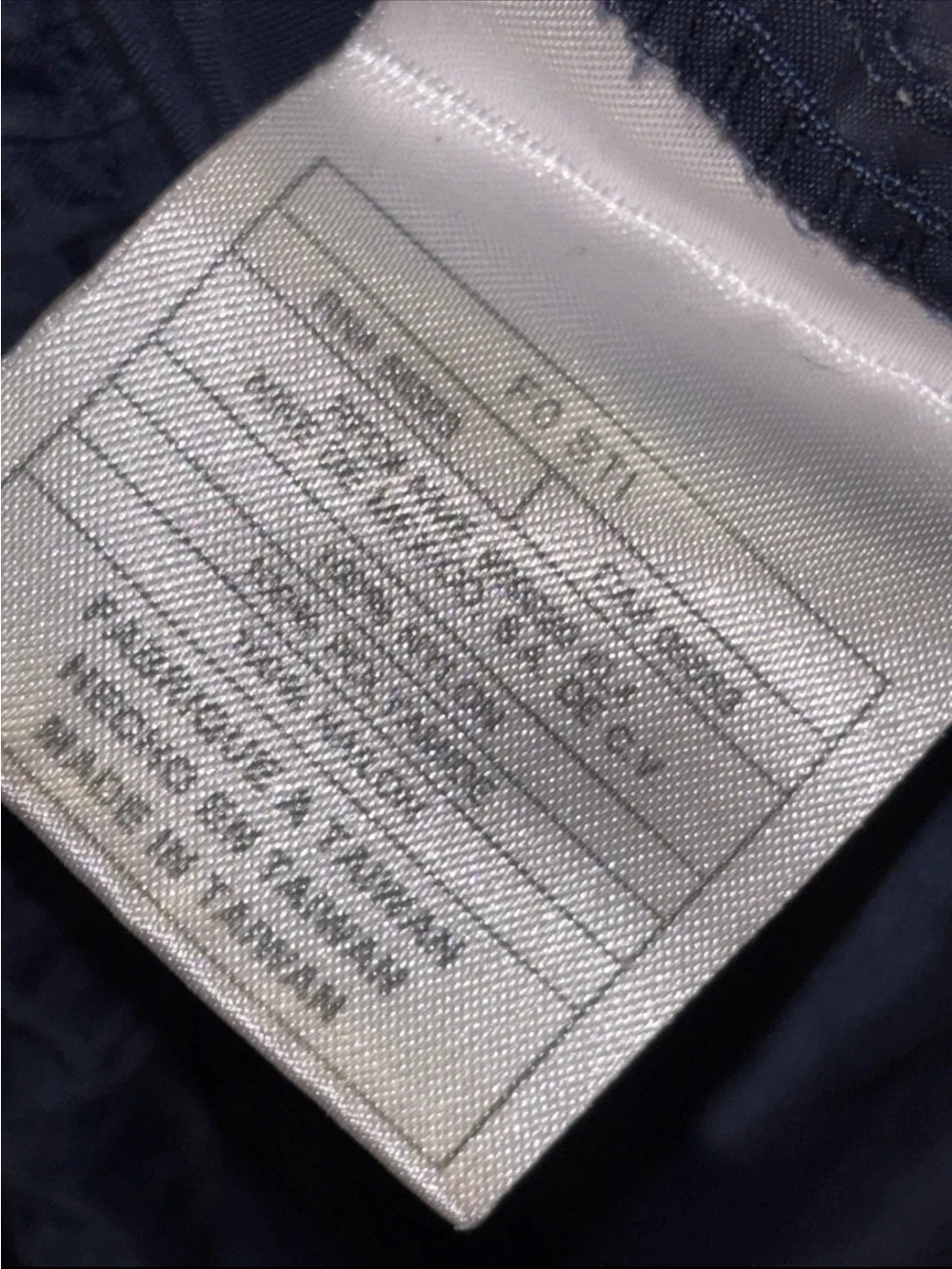 Nike Silver Tag Y2K Windbreaker Track Pants Navy Blue SZ.L Baggy Zip Ankle Nylon